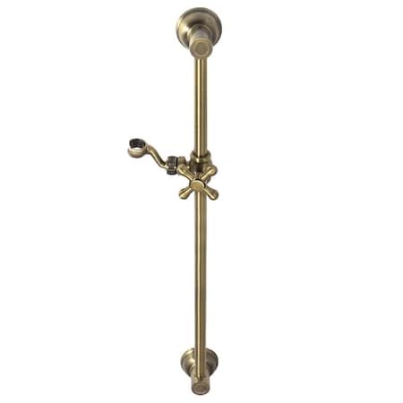 Showerscape KSX3523SG 24-Inch Shower Slide Bar, Antique Brass KSX3523SG